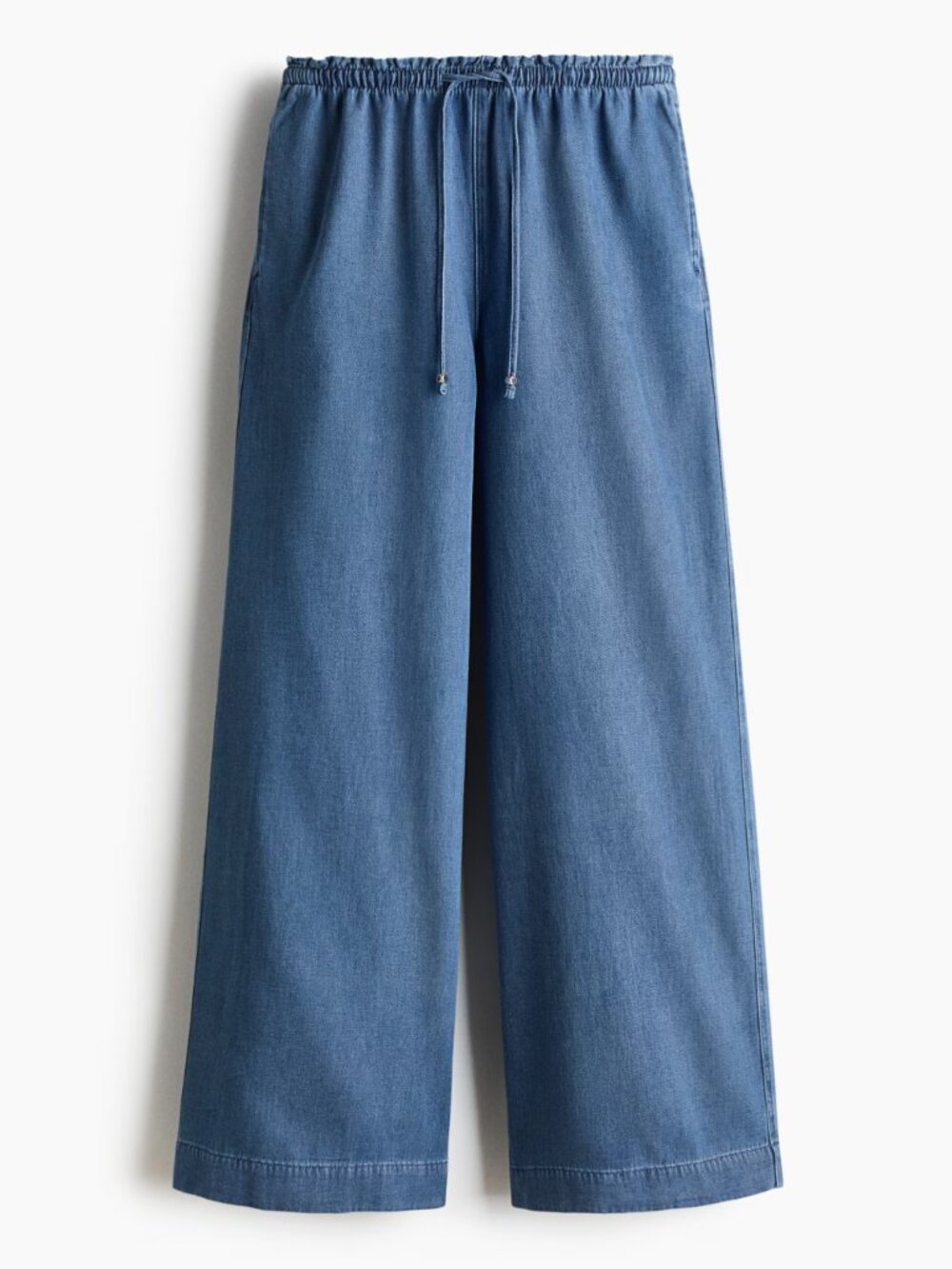 H&M Wide-Cut Paper-Bag Pants
